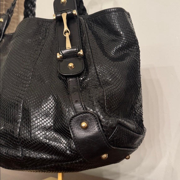 GUCCI 
Authentic Python Pelham Handbag Braided Straps
with dust bag • Beautiful - Picture 12 of 14